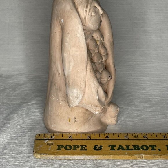 RARE Storyteller Native Greenware Figure Vintage Unpainted 8 inch high - Picture 11 of 13